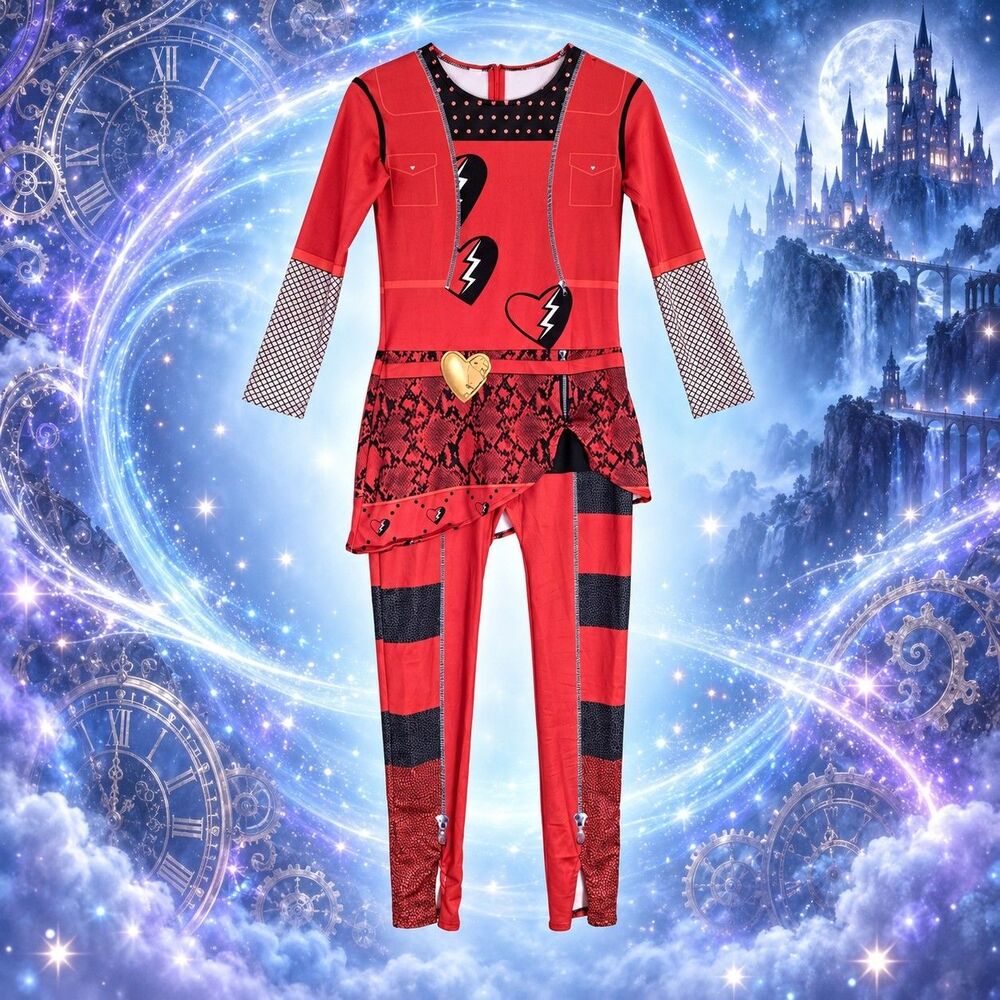 Disney Descendants Rise of Red Girls 12 Size 150 L Halloween Costume NWOT C101